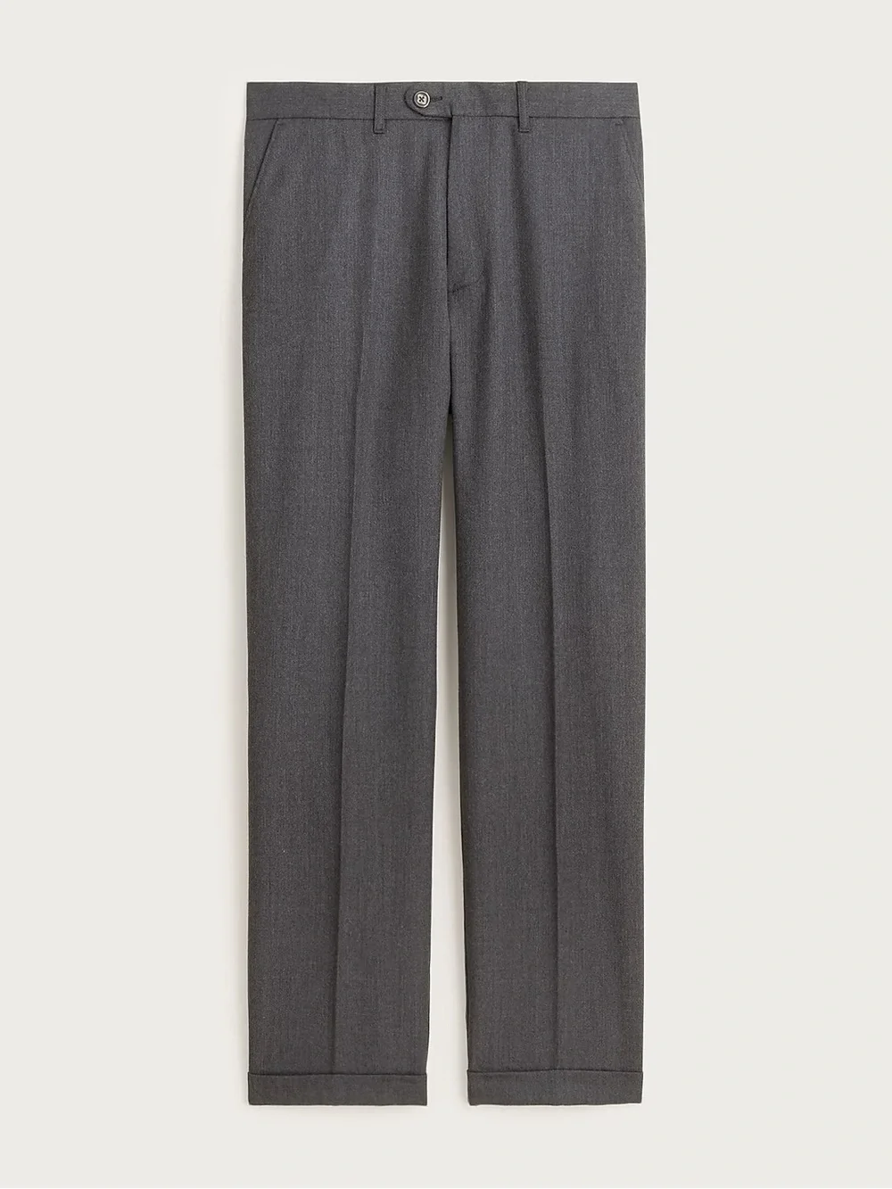 J.CREW Classic creased wool trouser in Heathered Charcoal Size 32 NWT CO452
